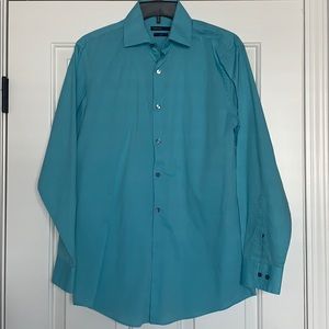 MENS BLUE DRESS SHIRT